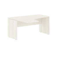 Стол эргономичный EDCET 1513(L) Ясень Траун/Мокко 1560х1360х750 EDIS