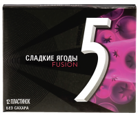 Жевательная резинка WRIGLEY Wrigley`s Five Fusion ягодная волна, 31г