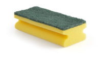 Губка с абразивом Curviel 15x7x4 TTS, 5 CM,  10 шт., 00008730