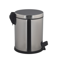 Мусорное ведро с педалью Merida Classic Eco KIP479, 5л, полированный металлик