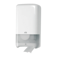 Диспенсер для туалетной бумаги в рулонах Tellus (tork) Elevation T6, 557500, миди, белый