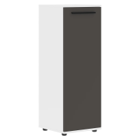 Шкаф средний узкий EMCS 42.1 Мокко/Черный/Белый 426х430х1199 EDIS