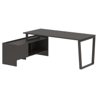 Стол с тумбой EVCT 19814 Мокко/Мокко 1960х1400х750 EDIS