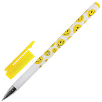 Шариковая ручка Brauberg Smiles синяя, 0.7мм, корпус с принтом