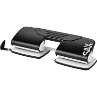 Дырокол Sax Design 300 до 20 листов, черный, на 4 отверстия