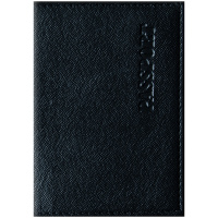 Обложка для паспорта Officespace Бизнес черная, кожзам