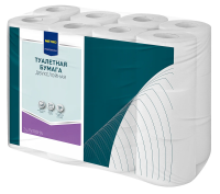 Туалетная бумага Metro Professional 2 слоя, белая, 24 рулона