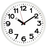 Часы настенные Troyka белые, d=30.5см, круглые, 78771783