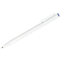 Шариковая ручка Стамм 500 синяя, 0.7мм, белый корпус