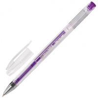 Ручка гелевая Brauberg Jet фиолетовая, 0.35мм, прозрачный корпус
