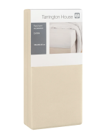 Tarrington House Простыня на резинке сатин ваниль, 180 x 200 x 20см