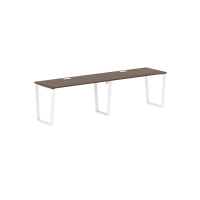 Стол 2-х местный EVWST 2767 Дуб Денвер тёмный/Белый 2726х670х750 EDIS