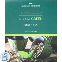 Чай Деловой Стандарт Royal Green Tea, зеленый, 100 пакетиков