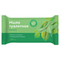 Мыло туалетное OfficeClean 'Банное', флоу-пак, 200г.