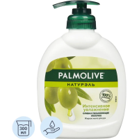 Жидкое мыло с дозатором Palmolive Натурэль 300мл, олива и увлажняющее молочко