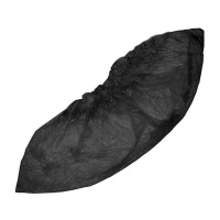 Бахилы Elegreen Экстра Плюс 15мкм (3,5гр), черные, с 2й резинкой, 50 пар