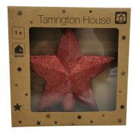 Tarrington House Верхушка звезда красная, 20см