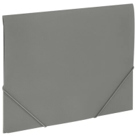 Папка на резинках А4 BRAUBERG PIXEL, серая, до 300 листов, 0,5 мм, 273041