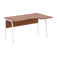 Стол прямой СА-2P(R) Орех Французский/Белый 1400х900х755 IMAGO PLUS