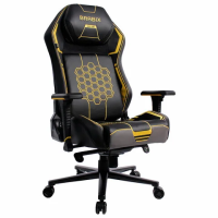 Кресло BRABIX PREMIUM 'Tanos GM-180', мультиблок, 4D подлокотники, литой поролон, черное/желтое, 532