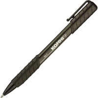 Ручка шариковая автоматическая Kores К6 черная, 0.5мм