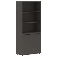 Шкаф высокий широкий EHCS 85.5 Мокко/Черный/Мокко 852х430х1967 EDIS