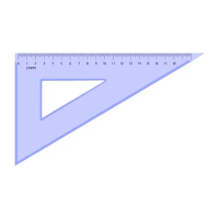 Угольник Стамм ТК-47 18см, 30°/60°, прозрачный