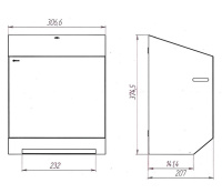 Диспенсер для полотенец в рулонах Merida Stella R Maxi White белый, автоматический, CSB302.R