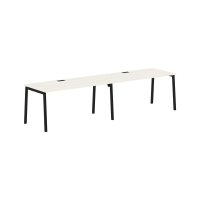 Стол 2-х местный ELWST 3180 Ясень Траун/Черный 3126х800х750 EDIS