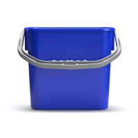 Ведро пластиковое с ручкой TTS,  синее,  12 л, 000B3502