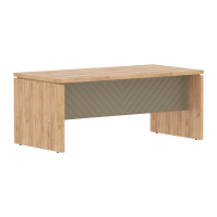 Стол руководителя TLST 189 Дуб Бофорд Z/Капучино 1800х900х750 TORR LUX