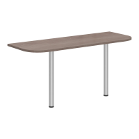 Приставка с опорами XKD 166.1 Дуб Сонома/Алюминий 1606х600х750