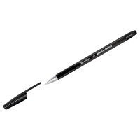 Шариковая ручка Berlingo H-30 черная, 0.7мм, прозрачный корпус