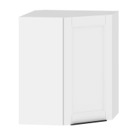 Шкаф угловой навесной с полкой MCHP 6072.1C Белая/Белый 600х600х720 SICILIA