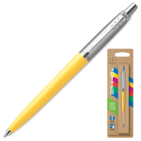 Шариковая ручка Parker Jotter Orig Yellow синяя, корпус желтый, нержавеющая сталь