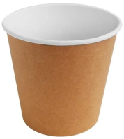 Контейнер бумажный круглый для супа без крыш. 350мл D=95мм Uni цвет Крафт (х60/600) 60шт