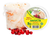 Капуста квашенная ТМ Домашние шедевры с клюквой шинкованная, 500г