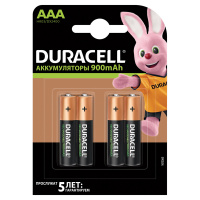 Аккумулятор Duracell AAA/HR03, 850mAh, 4шт/уп