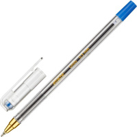 Шариковая ручка Attache Goldy синяя, 0.3мм, масляная, без манжеты
