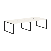 Стол 4-х местный EQWST 3113 Ясень Траун/Черный 3126х1346х750 EDIS