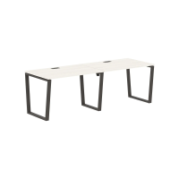 Стол 2-х местный EVWST 2380 Ясень Траун/Мокко 2326х800х750 EDIS