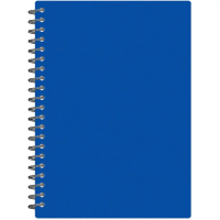 Бизнес-тетрадь А5 48л. Attache Economy, гребень,пласт.обл,синий, клетка