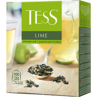 Чай Tess Lime (Лайм), зеленый, 100 пакетиков