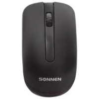 Мышь беспроводная оптическая USB Sonnen M-3032 1200dpi, черная