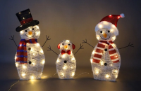 Tarrington House Фигура снеговики 60Led, 3шт