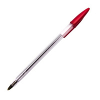 Ручка шариковая Dolce Costo красная, одноразовая, 1мм