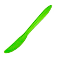 Нож одноразовый зеленый, 16см, из кукурузного крахмала, 50шт/уп