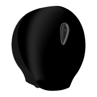 Диспенсер для туалетной бумаги в рулонах Nofer Nofer пластик черный, 05004.N