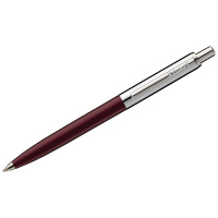 Ручка шариковая Luxor 'Star' синяя, 1,0мм, корпус бордовый/хром, кнопочный механизм