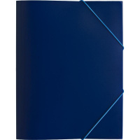 Пластиковая папка на резинке Attache синяя, А4, 15мм, 045-PR-E